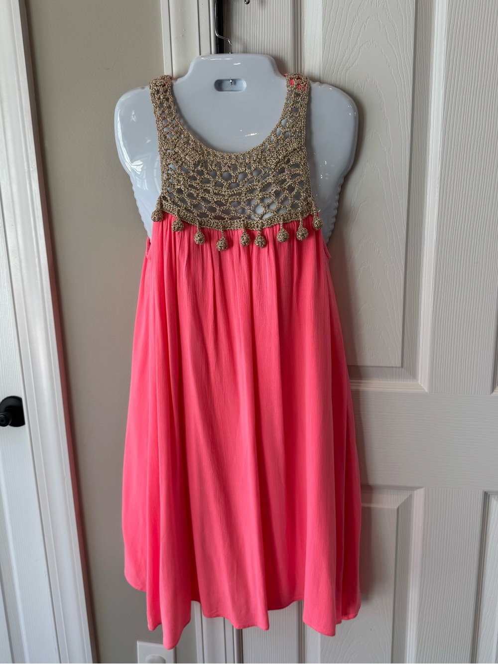 Lilly Pulitzer Rachelle Coral-Pink Layered Dress Sz S
